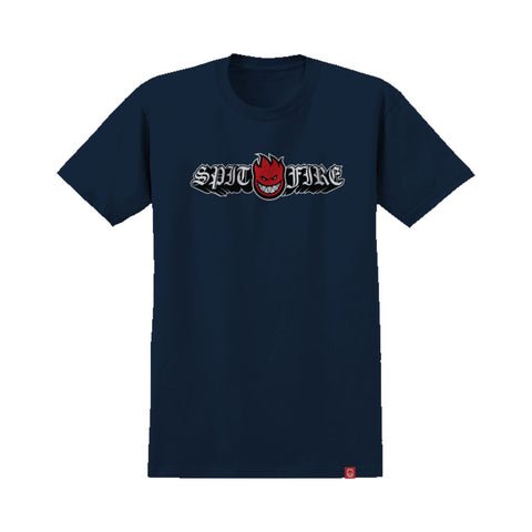 Spitfire Old E Drop Bighead S/S Tee - TR Navy