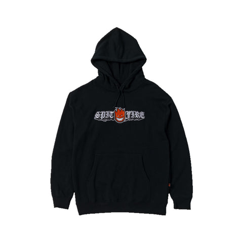 Spitfire Old E Drop Bighead Emb Hoodie - Black