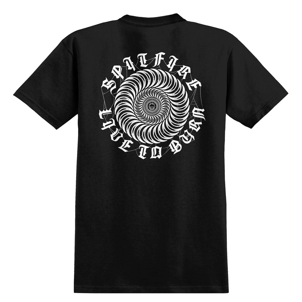 トップス 90s SPITFIRE L/S Skate Tee Lsize Black Vintage Spitfire “ride the Fire”skateboard Large Vintage