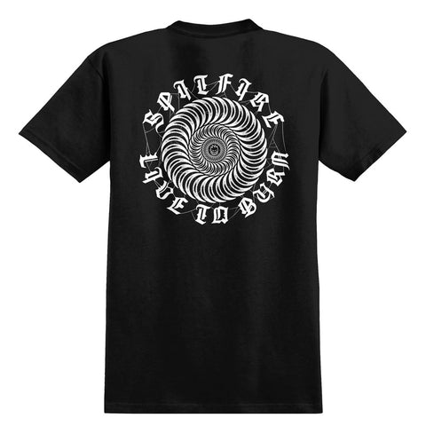 Spitfire Web Classic S/S Tee - Black