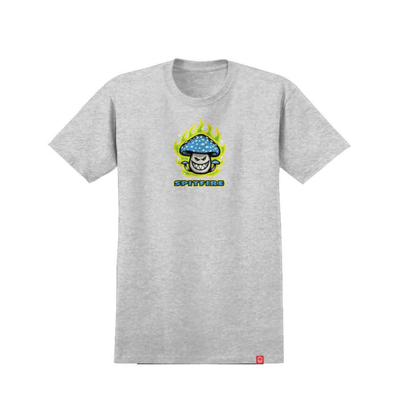 Spitfire Mushroom Bighead S/S Tee - Heather Grey