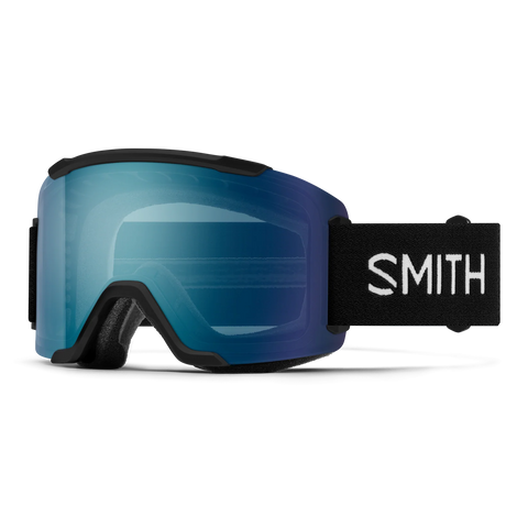 Smith 26/27 Squad Goggles - Black + ChromaPop Everyday Blue Mirror