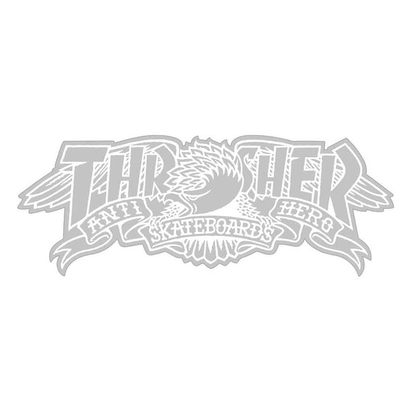 Thrasher x Anti Hero Mag Banner 8" Sticker