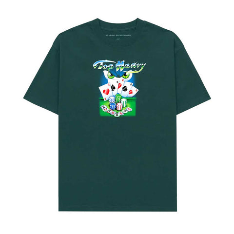 Top Heavy x Boarders King of Hearts Tee - Forest