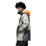 Adidas 20/21 Anorak Jacket - Grey/Grery/Orange Side