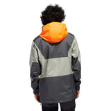 Adidas 20/21 Anorak Jacket - Grey/Grery/Orange Back