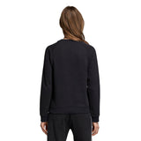 Adidas Women's Trefoil Sweatshirt - Black Back with model