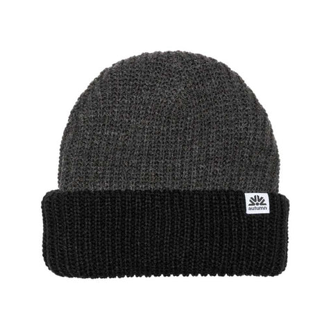 Autumn Dual Tone Beanie - Black