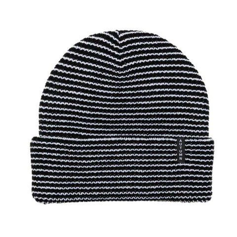 Autumn Stripe Beanie - Black/White