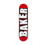 Baker Brand Logo Deck - White/Red/Black Bottom