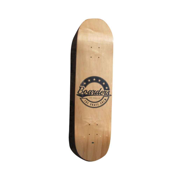 Boarders Star Crest Skateboard Deck - Natural Bottom