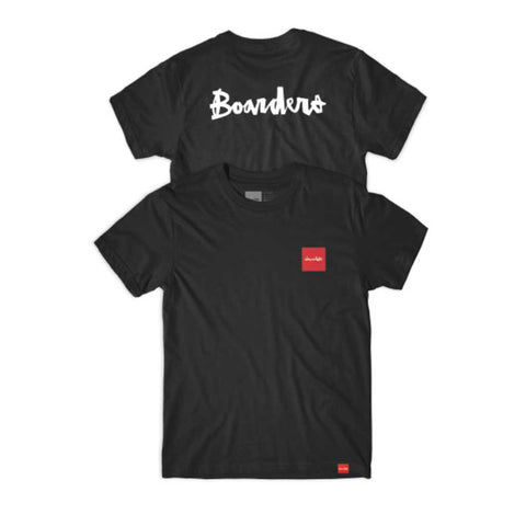 Boarders x Chocolate Choc Square Chunk T-shirt - Black