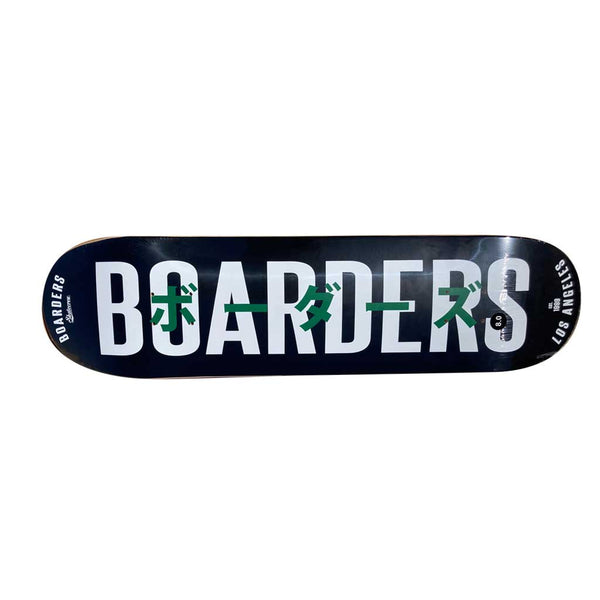 Boarders JPN Bold Skateboard Deck - Black/White/Green