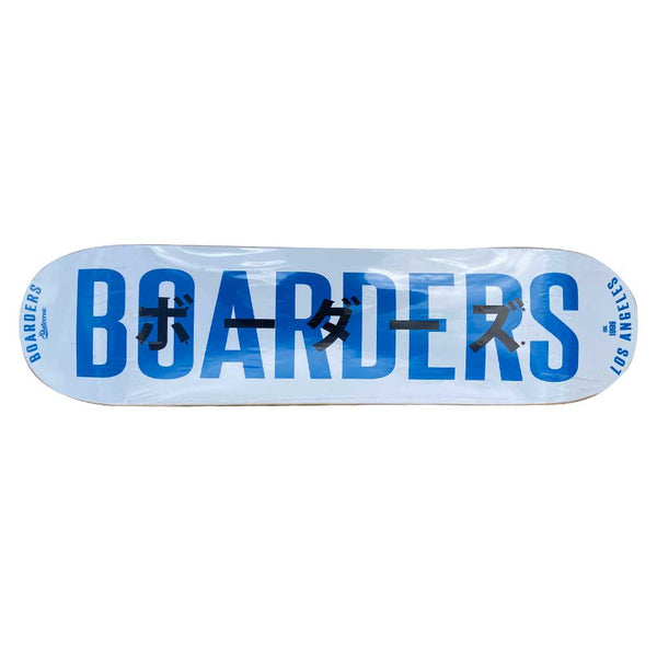 Boarders JPN Bold Skateboard Deck - White/Blue/Black