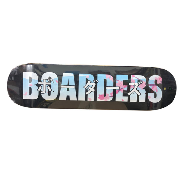 Boarders Bold Sakura Skateboard Deck - Black