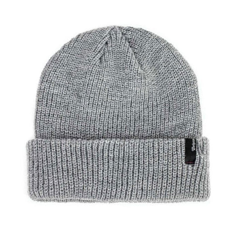 Brixton Heist Beanie - Light Heather Grey Front