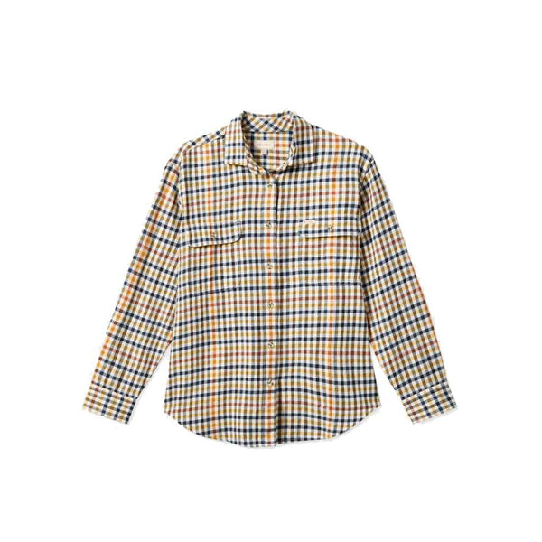 Brixton Women's Bowery BF L/S Flannel - Off White
