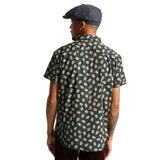 Brixton Charter Print S/S Woven - Washed Black/Teal Back