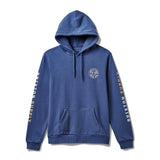 Brixton Crest Hood - Pacific Blue/Straw/Off White