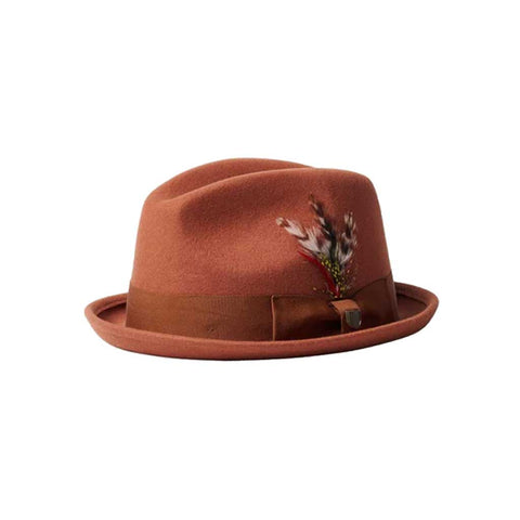 Brixton Gain Fedora - Caramel