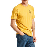 Brixton Hedge S/S - Yellow Sude with model