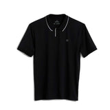 Brixton Proper S/S Polo Knit - Black/White