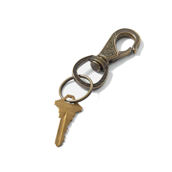 Brixton Scroll Keychain - Antique Bronze