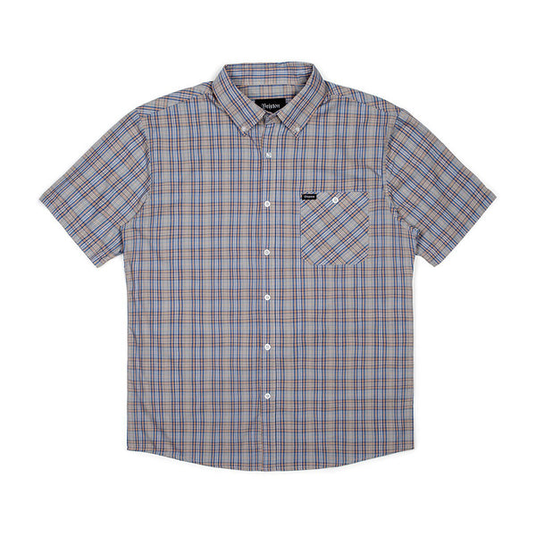 Brixton Howl S/S Woven - Steel Blue