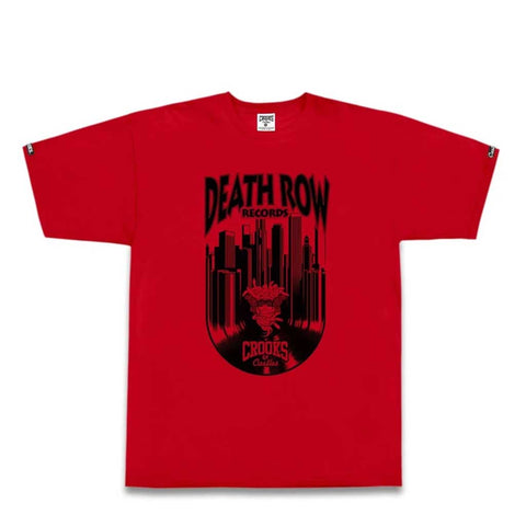 Crooks and Castles x Death Row Vinyl Medusa T-shirt - Red