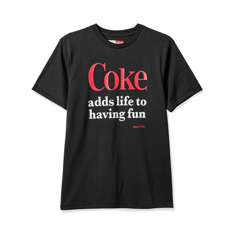 Brixton x Coca-Cola Having Fun S/S Tailored Tee - Black