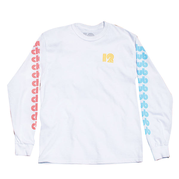 Club Midnite Club Stack L/S Tee - White Front