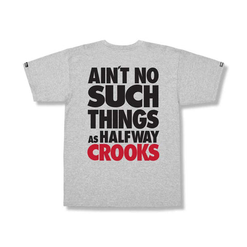 Crooks and Castles Ain't No Such Thing S/S T-shirt - Heather Grey