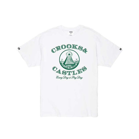 Crooks and Castles Every Day is Pay Day S/S T-shirt - White
