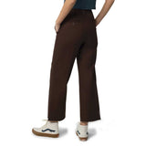 Dickies Women's Cropped Twill Ankle Pant - Rinsed Chocolate2