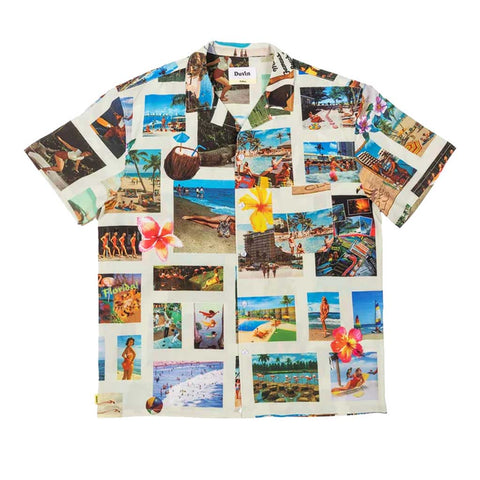 Duvin Collage Button Up Shirt - Multi