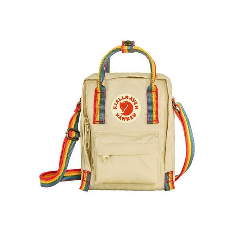 Fjallraven Kanken Rainbow Sling - Light Oak Rainbow