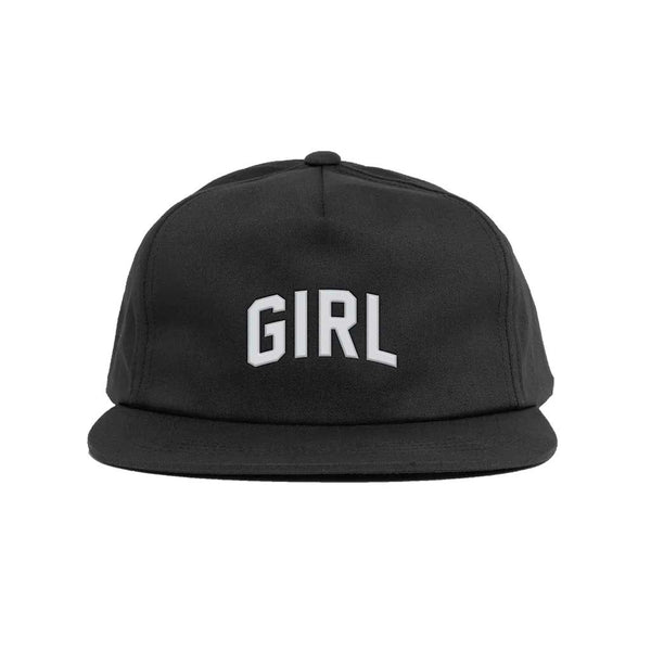 Girl Evolved Arch 5 Panel Hat - Black