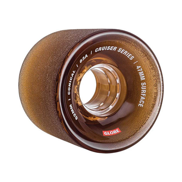 Globe Skate Conical Cruiser 62mm Wheel - Clear Coffee