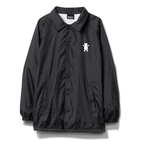 Grizzly Top Team Coaches Jacket - Black