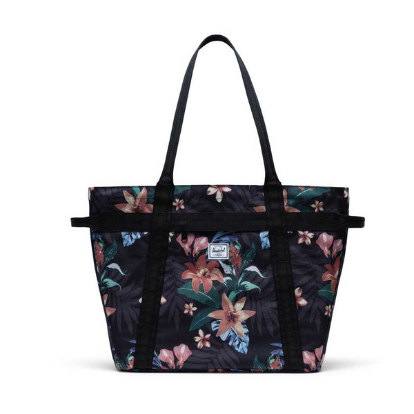 Herschel Alexander Zip Tote Bag -  Summer Floral Black Front