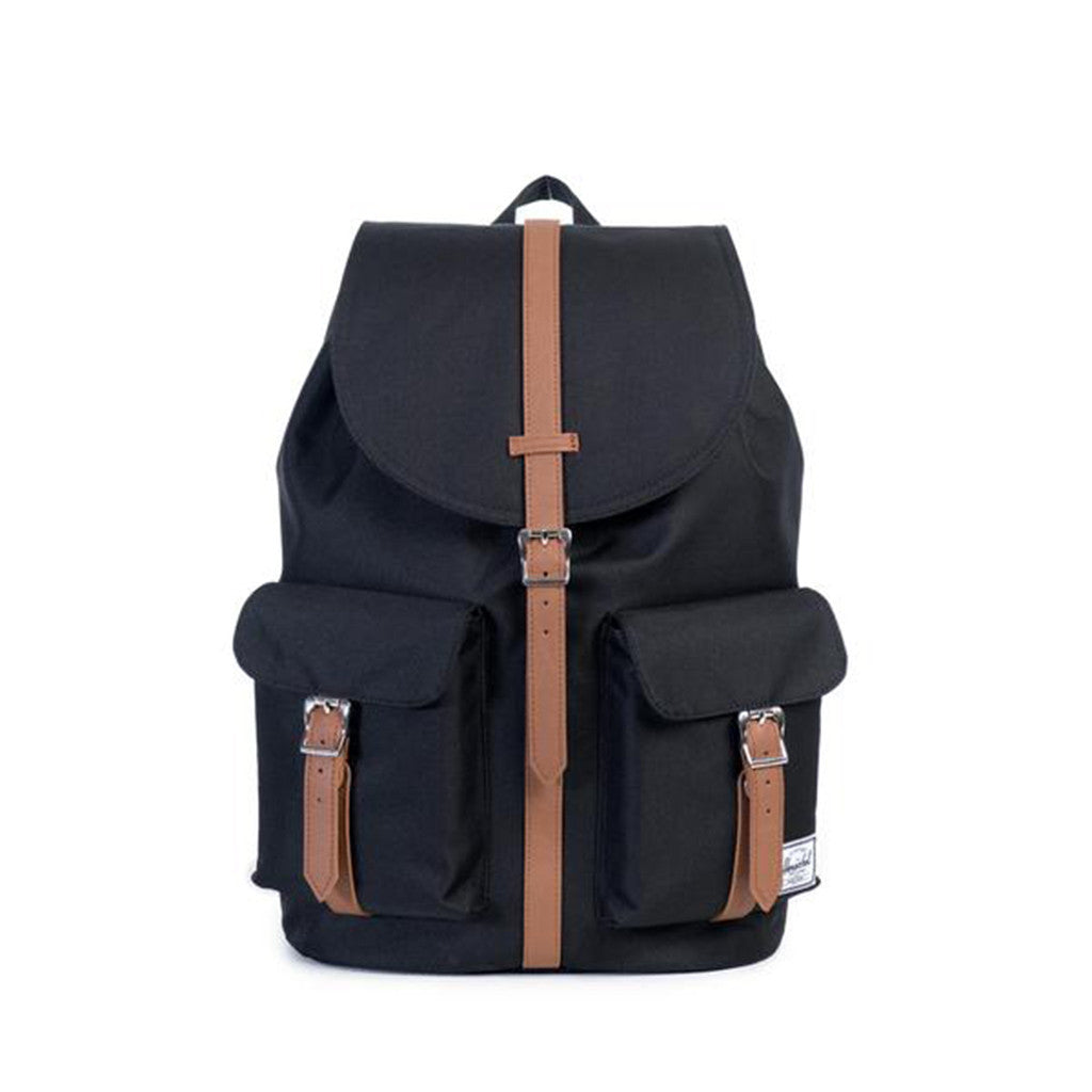 black with brown straps herschel backpack Herschel Dawson Backpack - Black/Tan