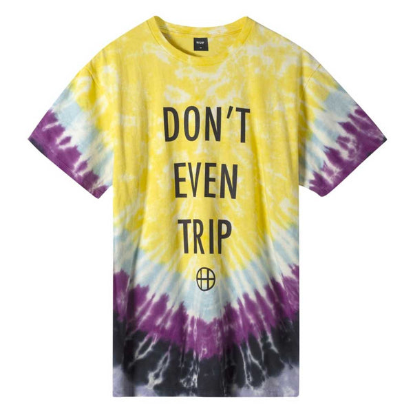 Huf Don't Even Trip S/S Tee - Yellow Front