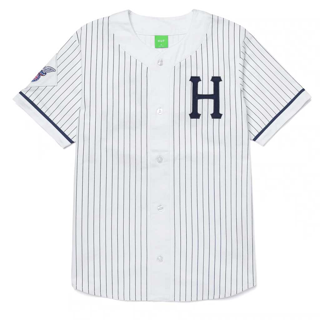Huf Community Hand Baseball Jersey in Sky - Size XXL