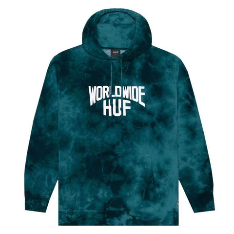 Huf Manhattan Pull over Hoodies - Deep Jungle Front