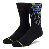HUF x PBR Lightning Sock - Black