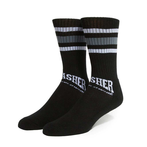 Huf x Thrasher Center Field Sock - Black