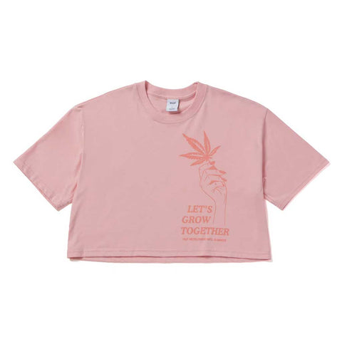 Huf Women's Growth S/S Crop Tee - Blush