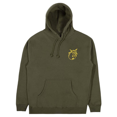 The Hundreds Acid P/O Hoodie - Army Green (Front)
