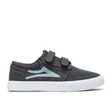 Lakai Griffin Kids Shoes - Charcoal/Nile Suede2