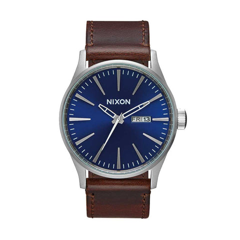 Nixon Sentry Leather - Blue/Brown